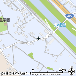 熊本県上益城郡御船町小坂2532周辺の地図