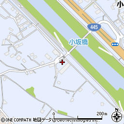 熊本県上益城郡御船町小坂2589周辺の地図
