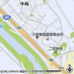 熊本県上益城郡御船町小坂1712周辺の地図