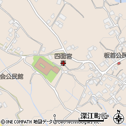 四面宮周辺の地図