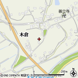 熊本県上益城郡御船町木倉7159周辺の地図