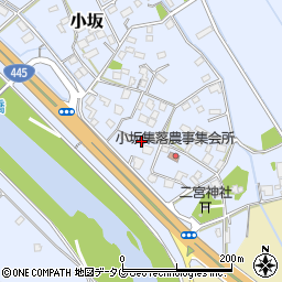 熊本県上益城郡御船町小坂1713周辺の地図