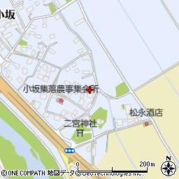 熊本県上益城郡御船町小坂1747周辺の地図