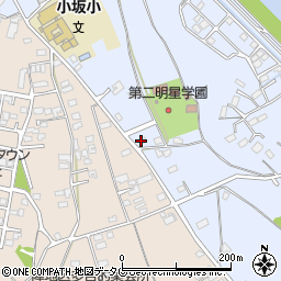 熊本県上益城郡御船町小坂2139周辺の地図