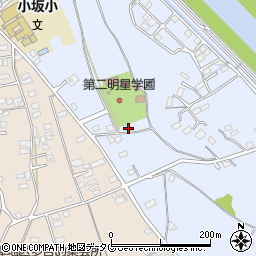 熊本県上益城郡御船町小坂2143周辺の地図