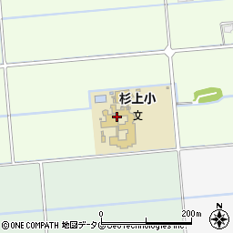熊本市立杉上小学校周辺の地図