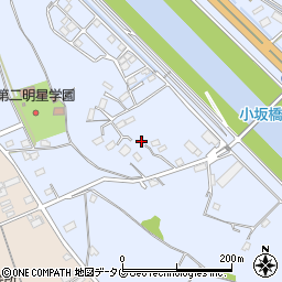 熊本県上益城郡御船町小坂2775周辺の地図