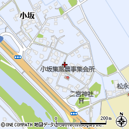 熊本県上益城郡御船町小坂1729周辺の地図