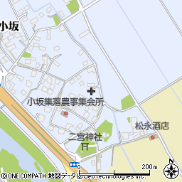 熊本県上益城郡御船町小坂1745周辺の地図
