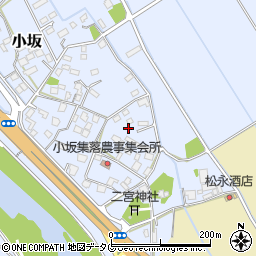 熊本県上益城郡御船町小坂1733周辺の地図