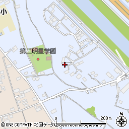 熊本県上益城郡御船町小坂2762周辺の地図