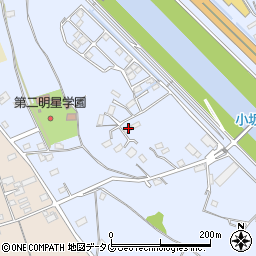 熊本県上益城郡御船町小坂2744周辺の地図