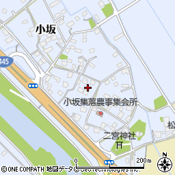 熊本県上益城郡御船町小坂1707周辺の地図