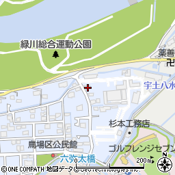 熊本県熊本市南区富合町杉島595周辺の地図
