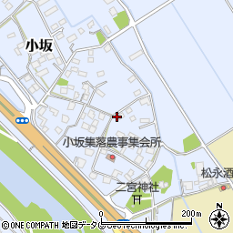 熊本県上益城郡御船町小坂1734周辺の地図