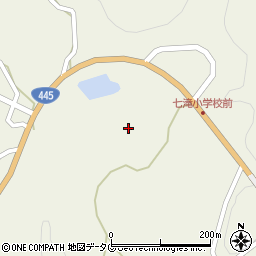 熊本県上益城郡御船町七滝2555周辺の地図