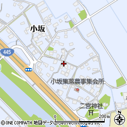 熊本県上益城郡御船町小坂1678周辺の地図