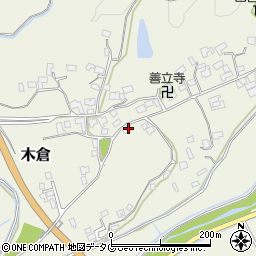 熊本県上益城郡御船町木倉7275周辺の地図