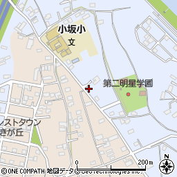 熊本県上益城郡御船町小坂2182周辺の地図