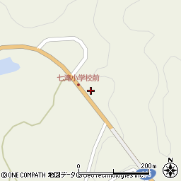 熊本県上益城郡御船町七滝5091周辺の地図
