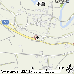 熊本県上益城郡御船町木倉4202周辺の地図