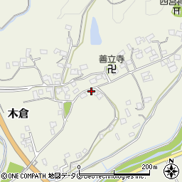 熊本県上益城郡御船町木倉7277周辺の地図