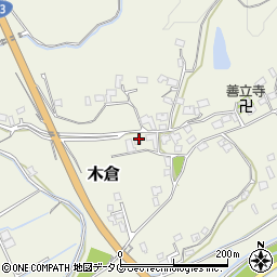 熊本県上益城郡御船町木倉7232周辺の地図