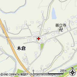 熊本県上益城郡御船町木倉6903周辺の地図