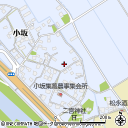 熊本県上益城郡御船町小坂1700周辺の地図