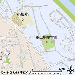 熊本県上益城郡御船町小坂2185周辺の地図