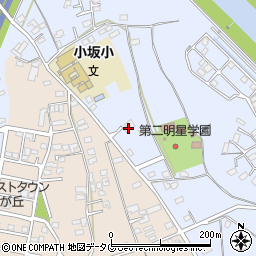 熊本県上益城郡御船町小坂2184周辺の地図