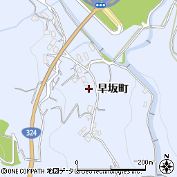 長崎県長崎市早坂町周辺の地図