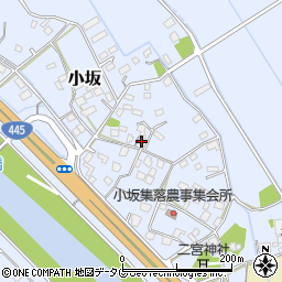 熊本県上益城郡御船町小坂1638周辺の地図