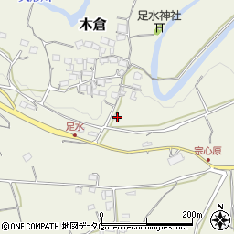 熊本県上益城郡御船町木倉5420周辺の地図
