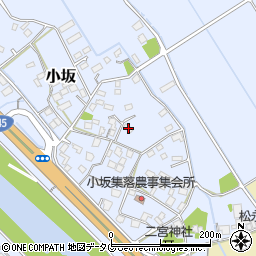 熊本県上益城郡御船町小坂1681周辺の地図
