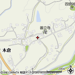 熊本県上益城郡御船町木倉6892周辺の地図