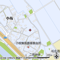 熊本県上益城郡御船町小坂1698周辺の地図