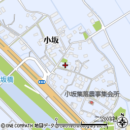 熊本県上益城郡御船町小坂1634周辺の地図