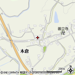 熊本県上益城郡御船町木倉6905周辺の地図