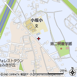 熊本県上益城郡御船町小坂2188周辺の地図