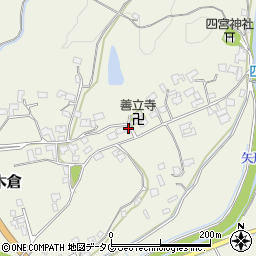 熊本県上益城郡御船町木倉6891周辺の地図