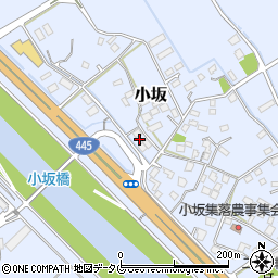 熊本県上益城郡御船町小坂1534周辺の地図
