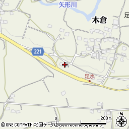 熊本県上益城郡御船町木倉4221周辺の地図