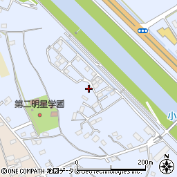 熊本県上益城郡御船町小坂2733周辺の地図