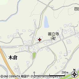 熊本県上益城郡御船町木倉6915周辺の地図