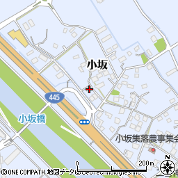 熊本県上益城郡御船町小坂1533周辺の地図