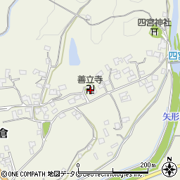 熊本県上益城郡御船町木倉6610周辺の地図