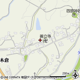 熊本県上益城郡御船町木倉6890周辺の地図