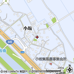 熊本県上益城郡御船町小坂1346周辺の地図