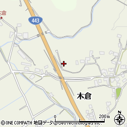 熊本県上益城郡御船町木倉6958周辺の地図